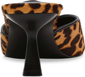 Steve Madden Mod-A Leopard Print Genuine Calf Hair Mule Steve Madden Mod-A Leopard Print Genuine Calf Hair Mule