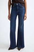 Veronica Beard Joplin High Waist Wide Flare Jeans
