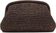 MANGO Natural Fiber Frame Clutch