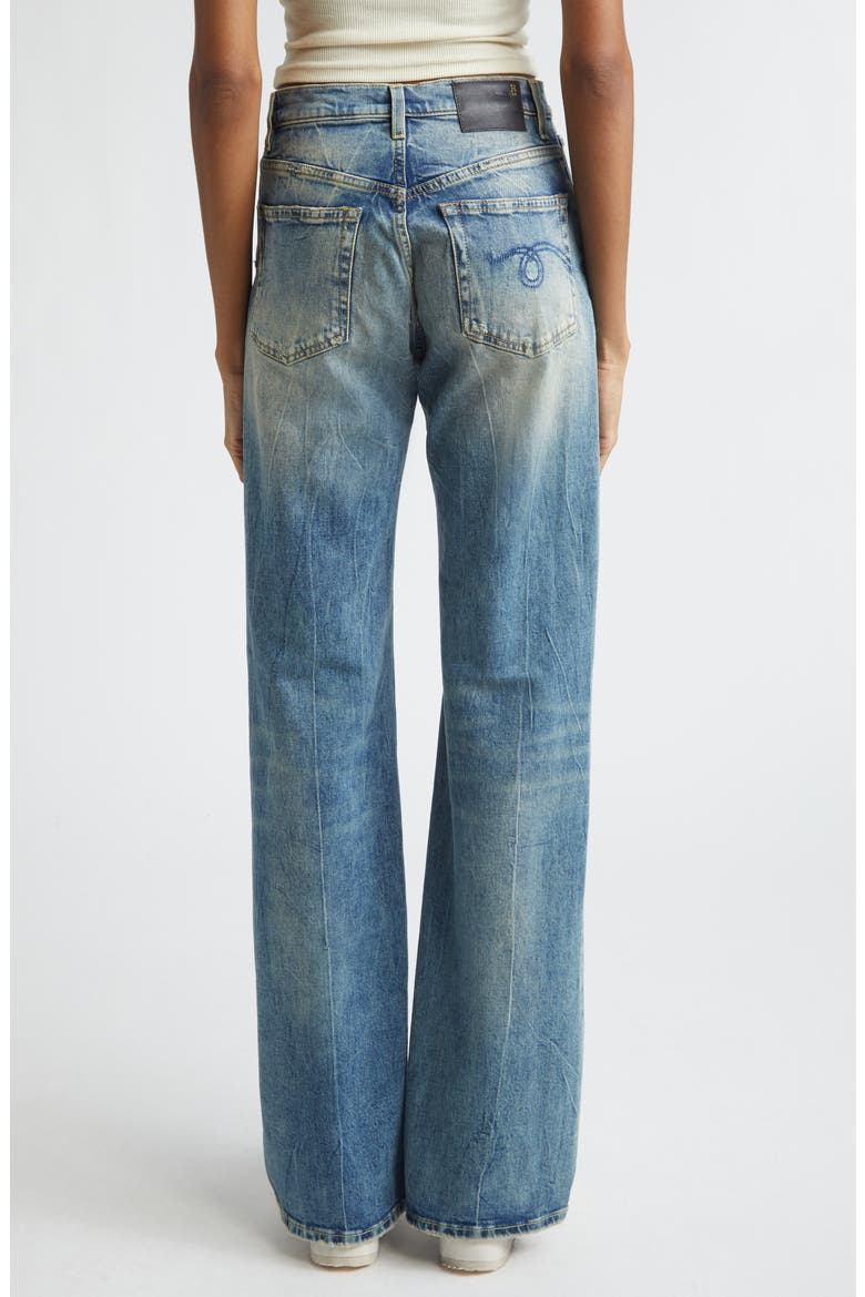 Jane Flare Leg Jeans, Alternate, color, KELLY STRETCH