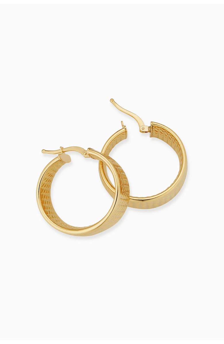 Oradina 18K Yellow Gold Moto Bold Hoops, Alternate, color, Yellow Gold
