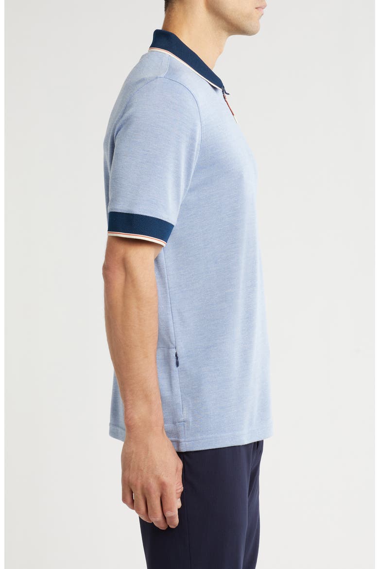 Eastgate Quarter Zip Polo, Alternate, color, BLUE