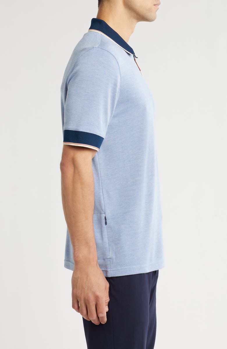 Sealskinz Eastgate Quarter Zip Polo, Alternate, color, Blue