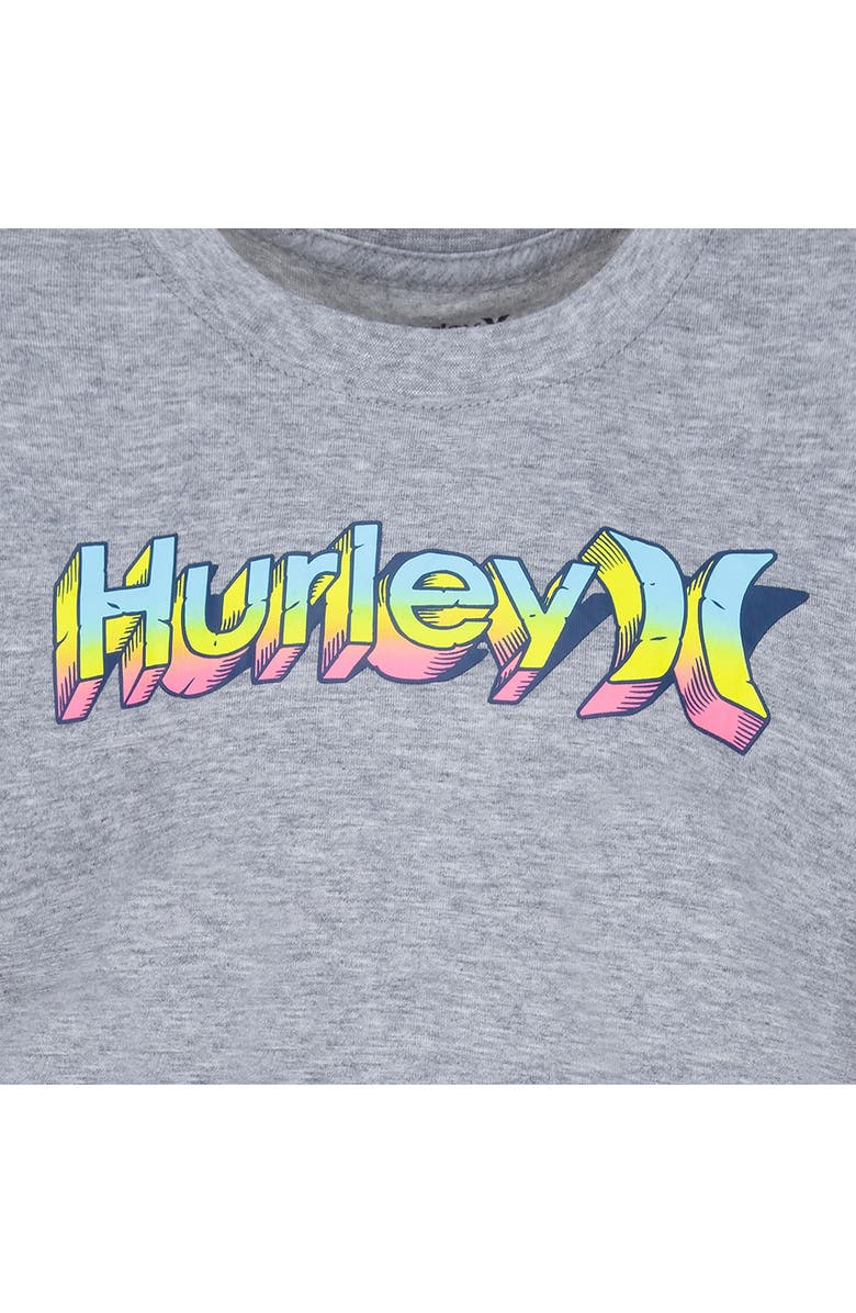 Hurley Kids' Logo Graphic Tee & Shorts Set, Alternate, color,