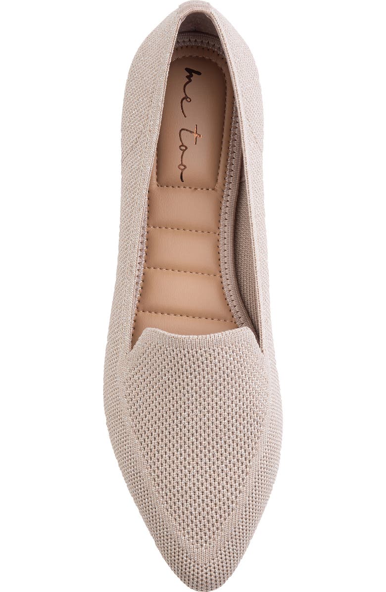 Me Too Alia Flat, Alternate, color, Bisque Metallic