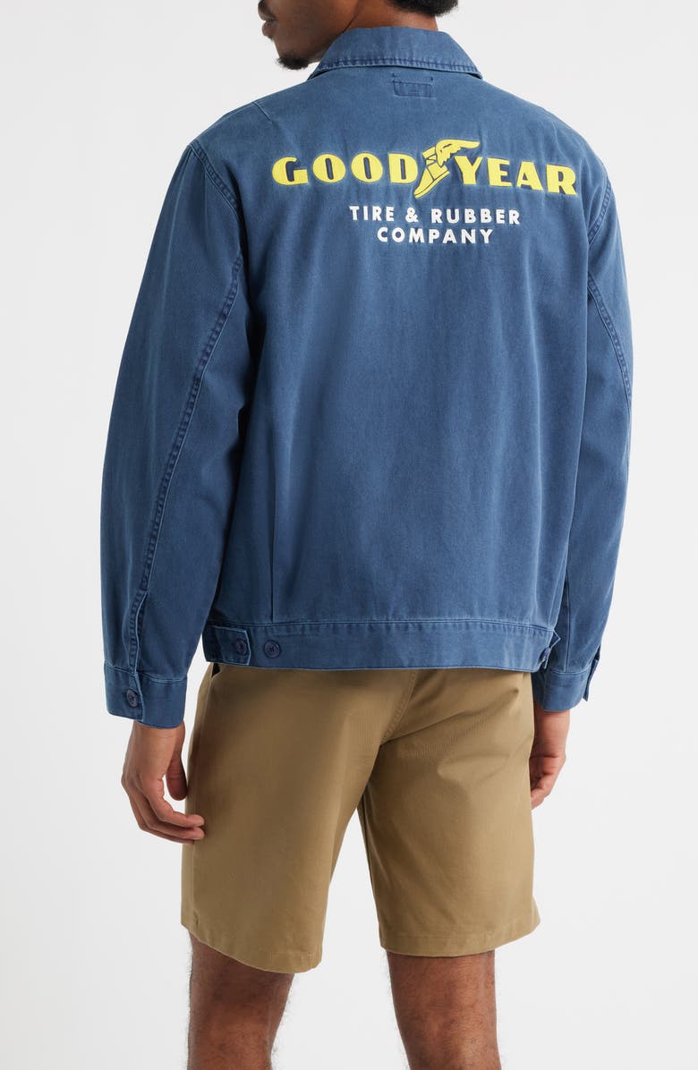 Brixton x Goodyear Patch Jacket, Alternate, color,