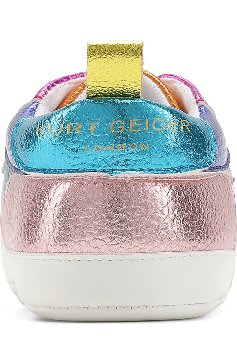 Kurt Geiger London Kids' Baby Luckson Heart Crib Shoe, Alternate, color, Pink Multi
