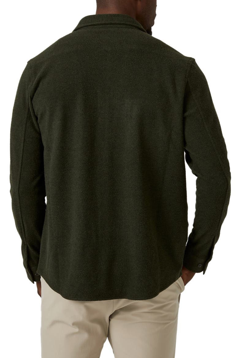 Generations Stretch Twill Button-Up Shirt, Alternate, color, DARK KHAKI