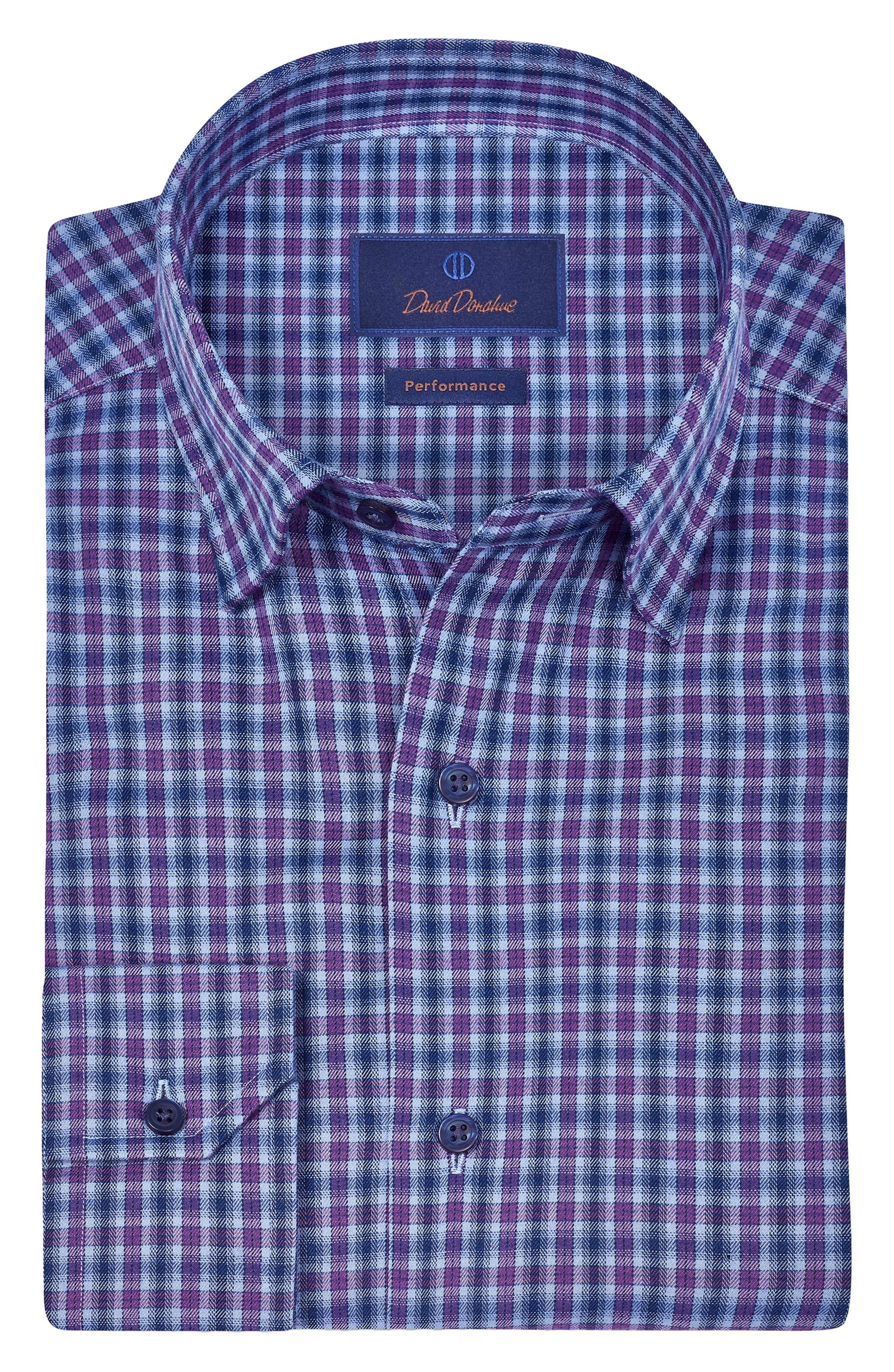 Check Brushed Performance Sport Shirt