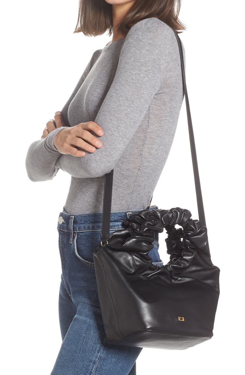 FRAME Le Scrunch Mini Leather Crossbody Bag, Alternate, color,