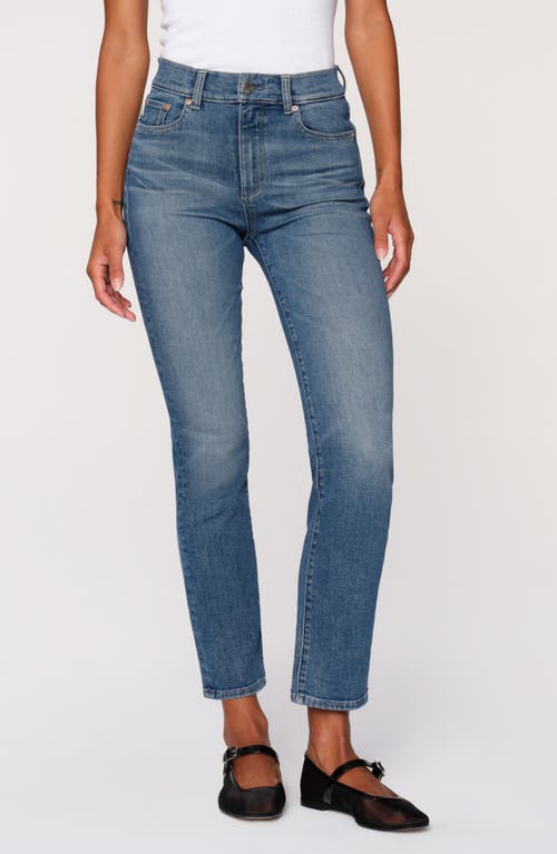 Dl1961 Halle Straight Instasculpt High Rise Jeans Palm Springs (dl Airbrushed) In Ocean City Ultimate