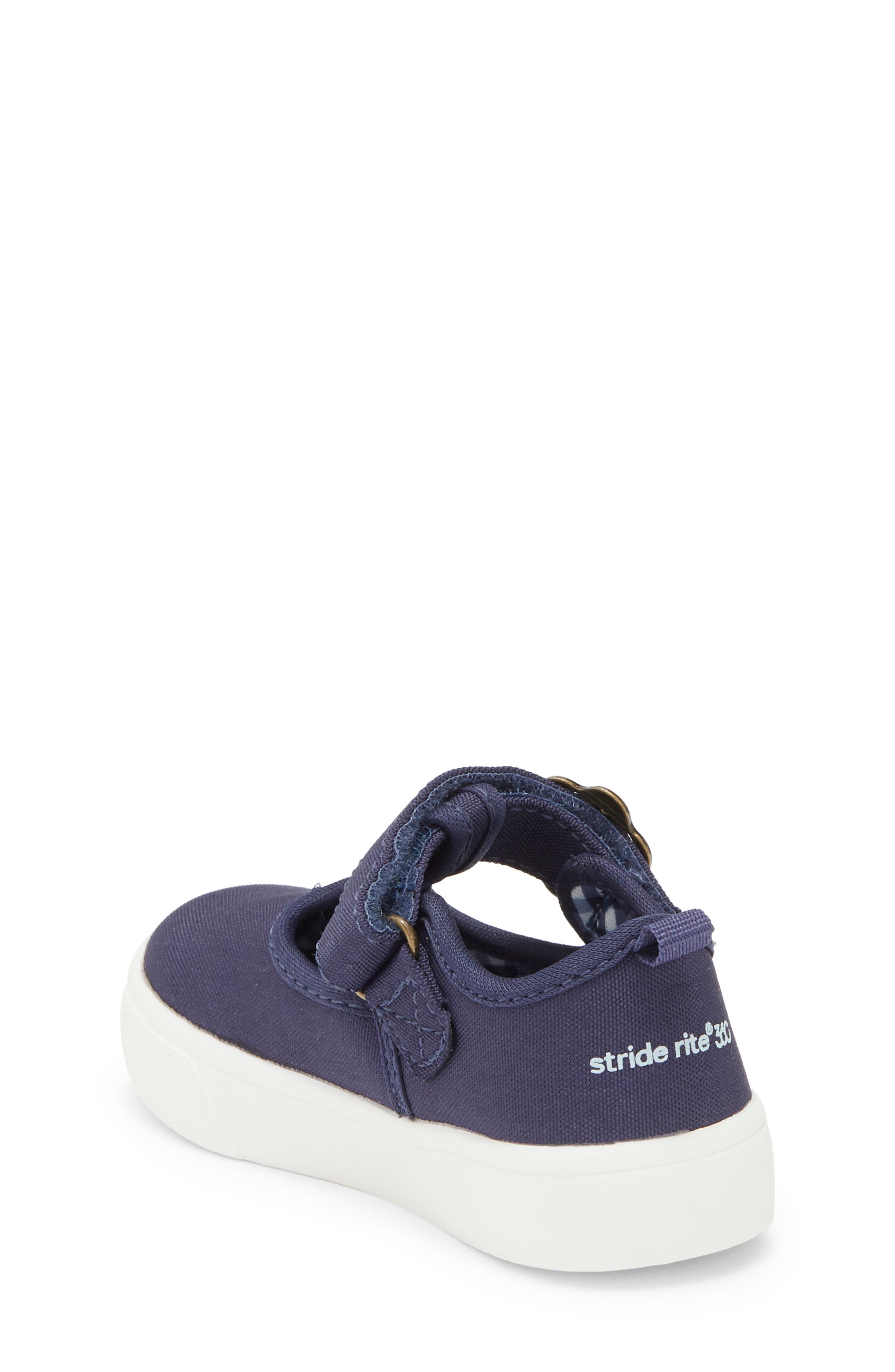 Stride Rite Kids' Gia Canvas Sneaker, Alternate, color, Navy