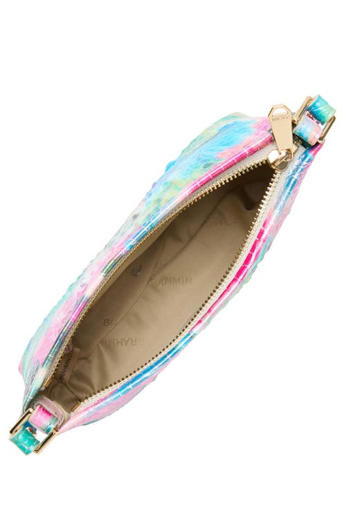 Brahmin Lorelei Croc Embossed Leather Shoulder Bag In Impression