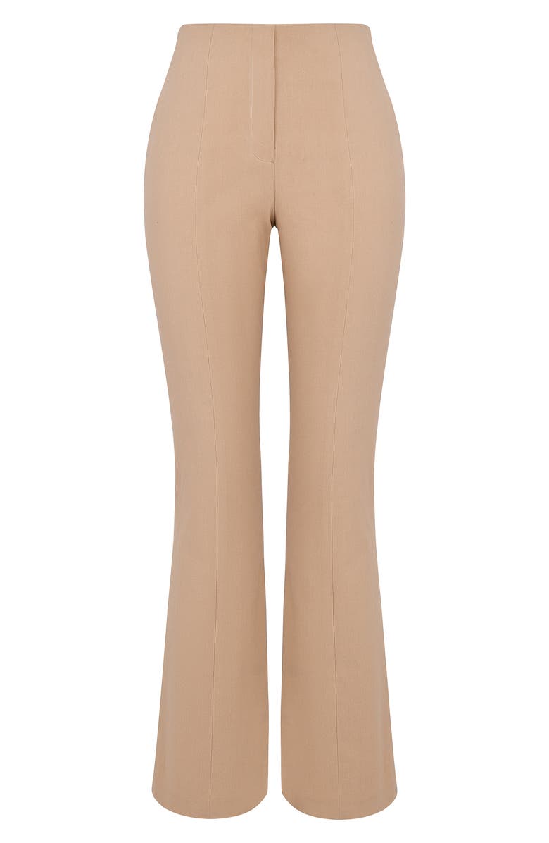 HOUSE OF CB Cai Slim Fit Straight Leg Pants, Alternate, color, White Pepper