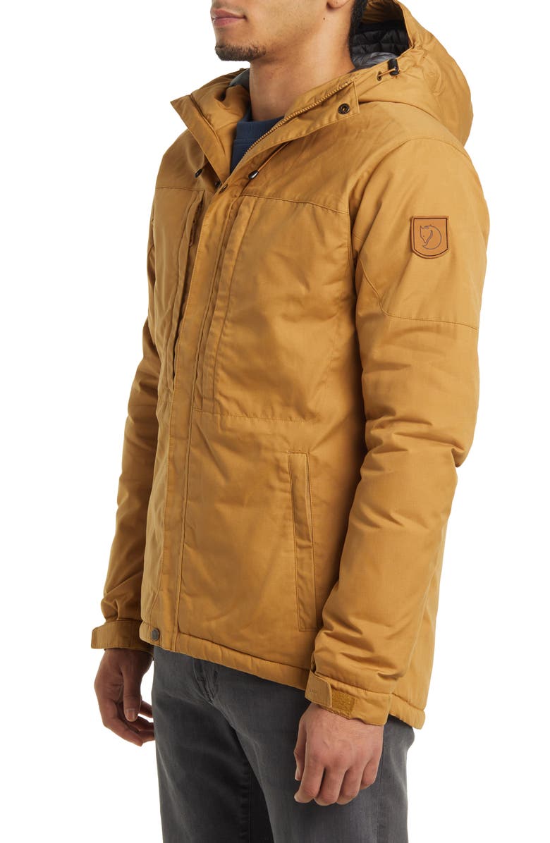 Fjällräven Skogsö Water Resistant Insulated Jacket, Alternate, color, Buckwheat Brown