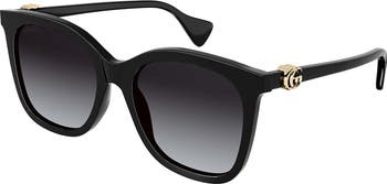 Gucci 55mm fashion cat eye sunglasses