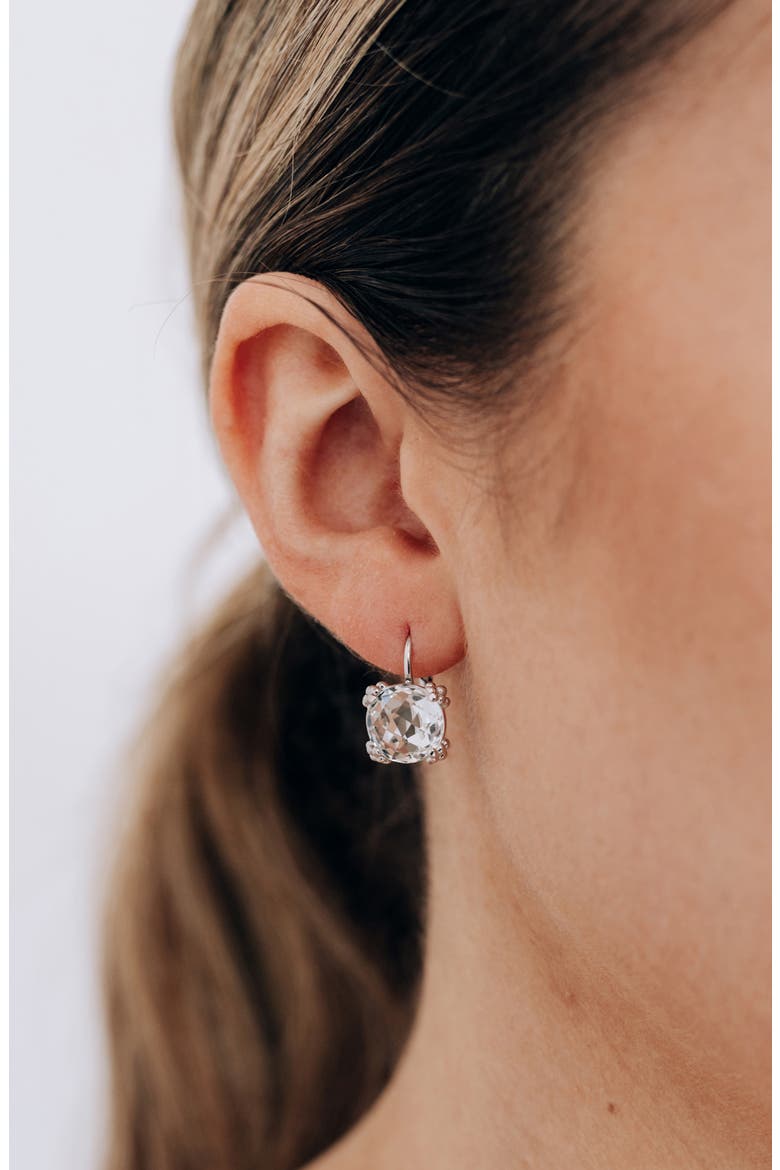 Dew Drop Earrings, Alternate, color, WHITE TOPAZ