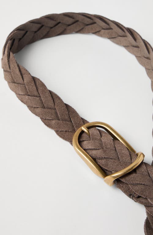 Brunello Cucinelli Braided Belt In Brown