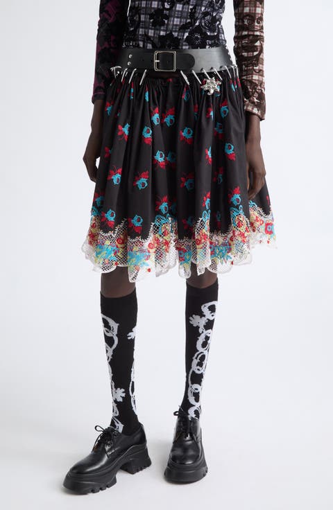 Sasha Carabiner Broderie Skirt