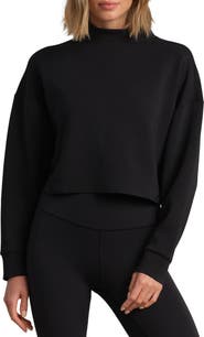 Rhone DreamGlow Mock Neck Crop Sweatshirt