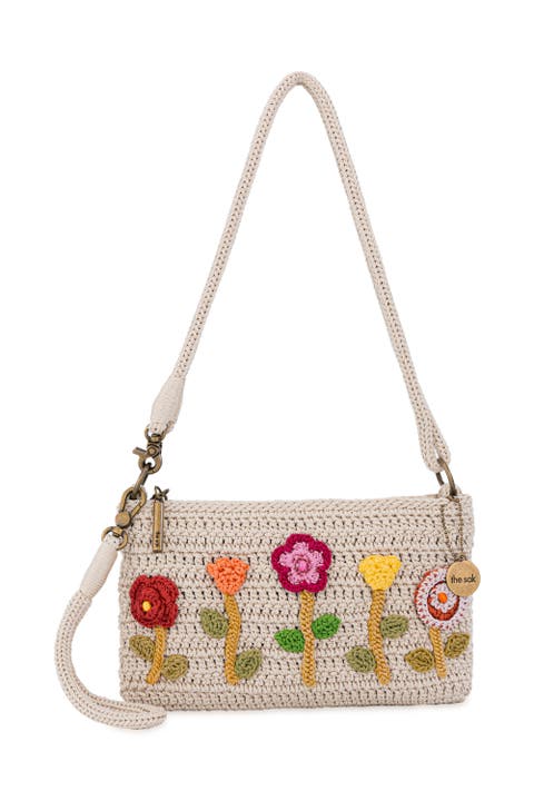 Vita Hand Crochet Crossbody Wristlet