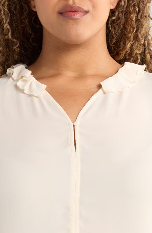 Wit & Wisdom Ruffle Top In Multi