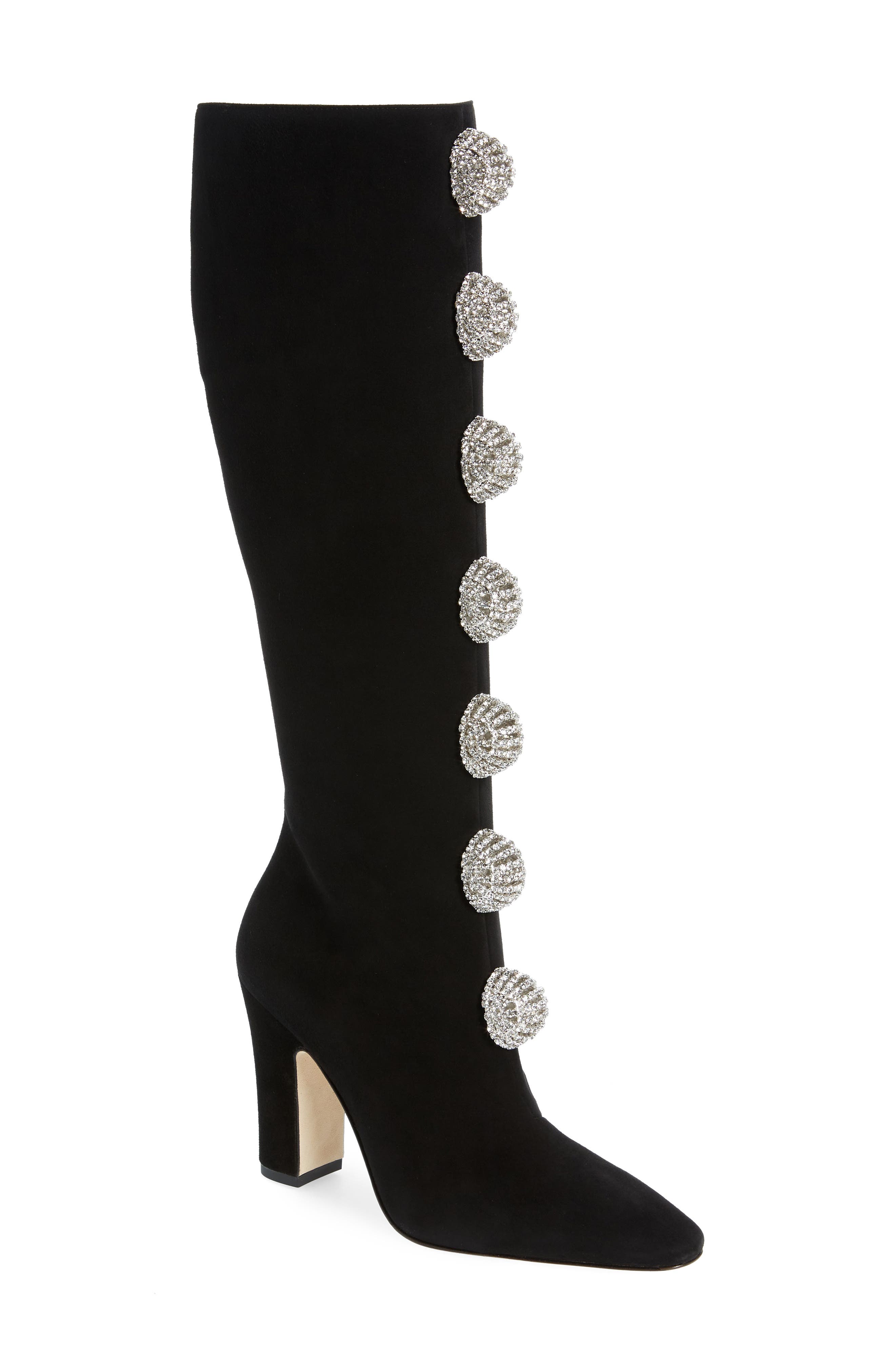Manolo Blahnik Bobola Knee High Boot, Main, color, 