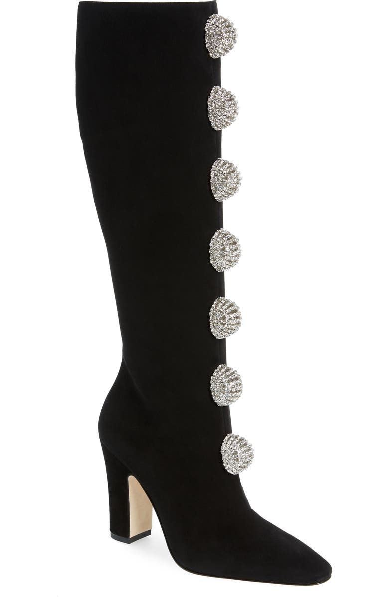 Manolo Blahnik Bobola Knee High Boot, Main, color,
