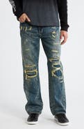 Nothing Grows Overnight Timeless Ripped & Repaired Bootcut Jeans