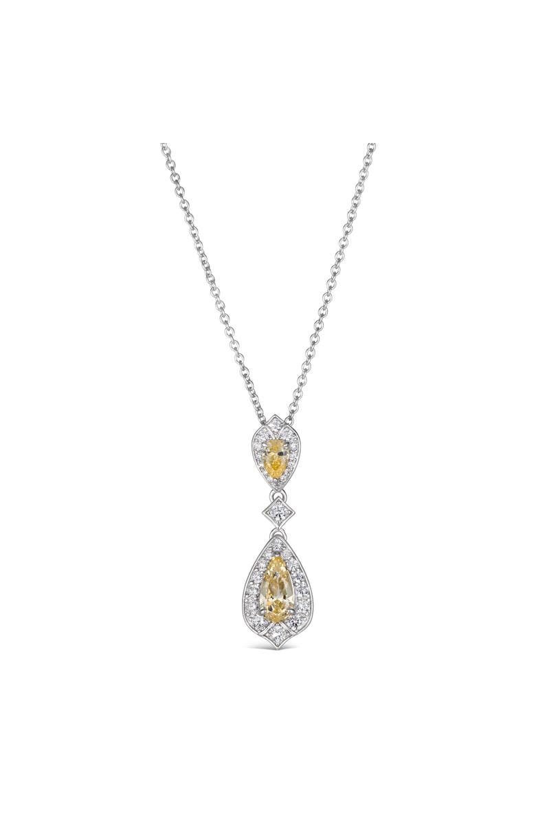 Anna Zuckerman Anita Double Tear Drop Pendant, Main, color, Canary Yellow