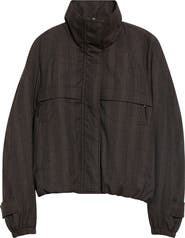 Acne Studios Odilla Mouline Wool Blend Bomber Jacket