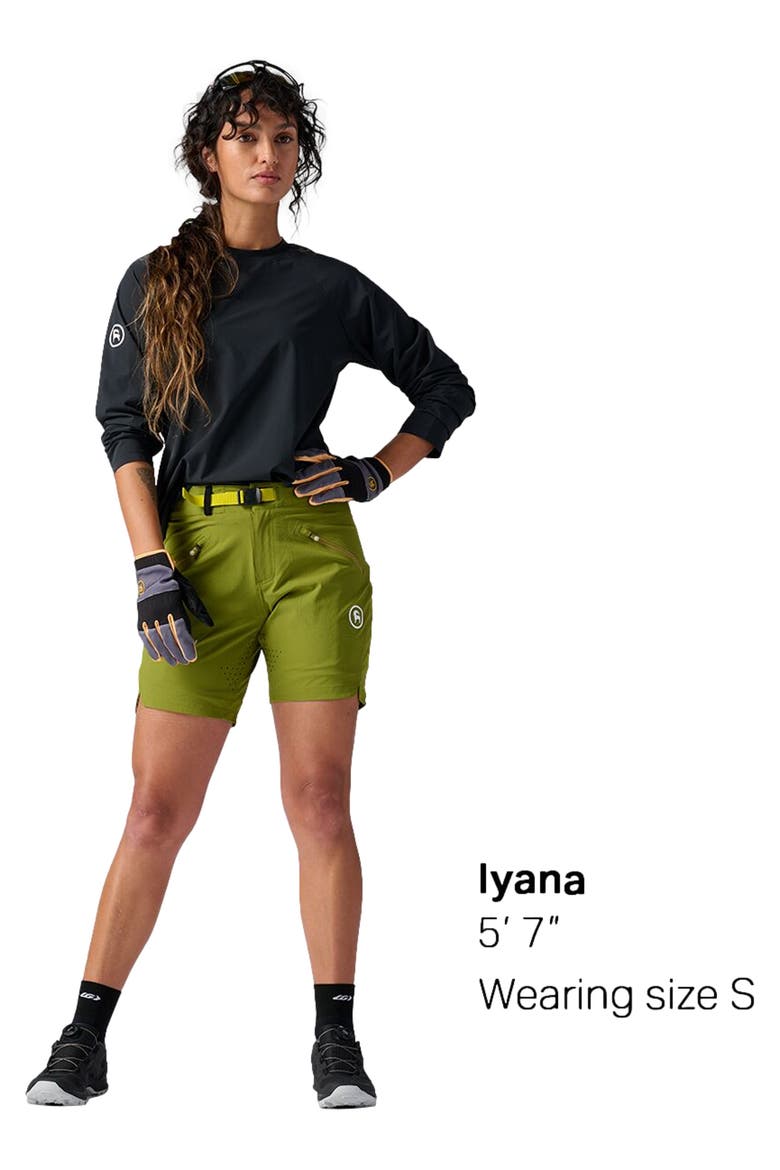 Slickrock 7In Bike Short - Women's, Alternate, color, Calla Green