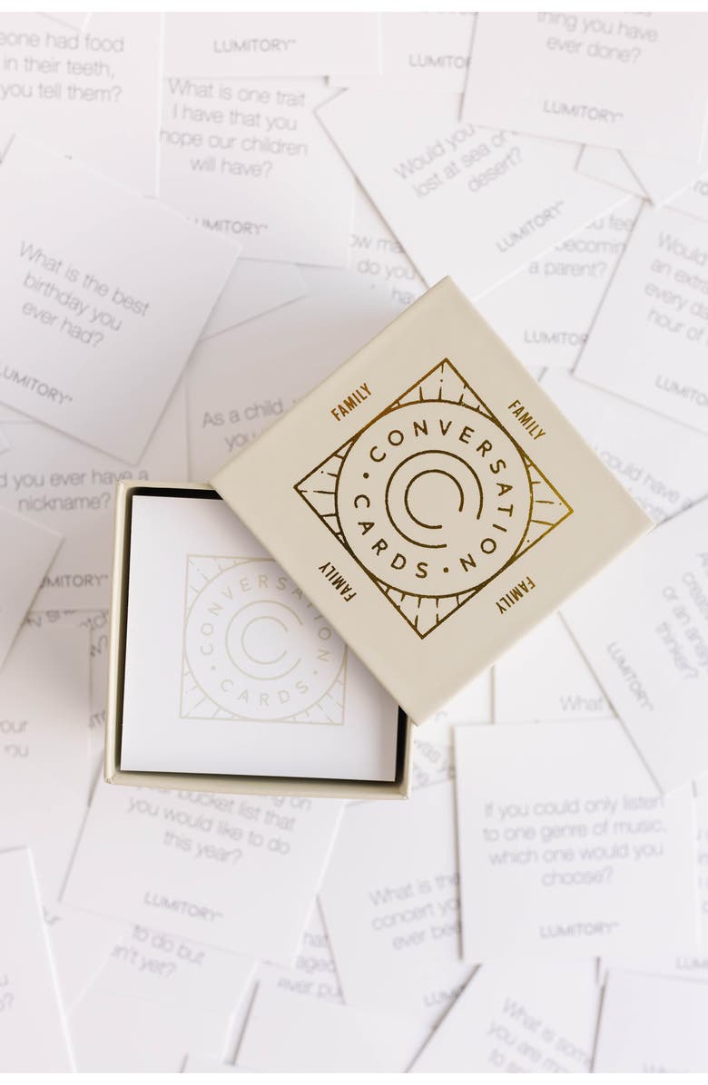 Lumitory Family Conversation Cards, Alternate, color, Champagne