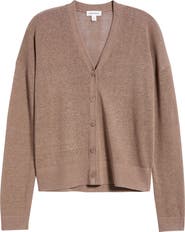 Nordstrom V-Neck Linen & Viscose Cardigan