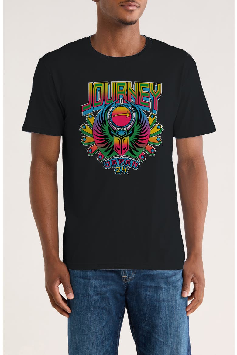 Journey Japan Tour Graphic T-Shirt, Main, color, BLACK