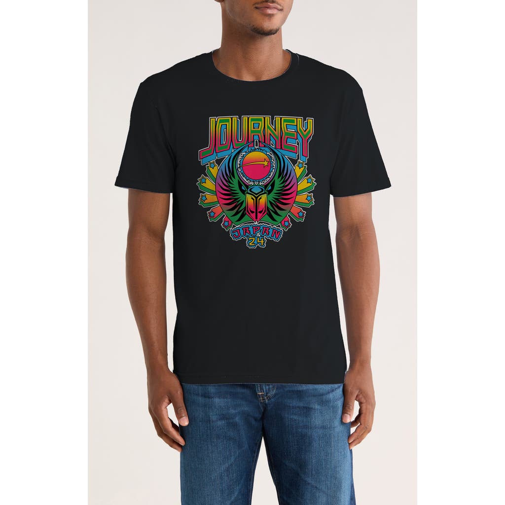 Monster Digital Journey Japan Tour Graphic T-shirt In Black