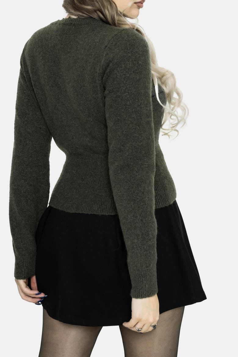 Hexborn Baba Yaga Knit Jumper, Alternate, color, Grey