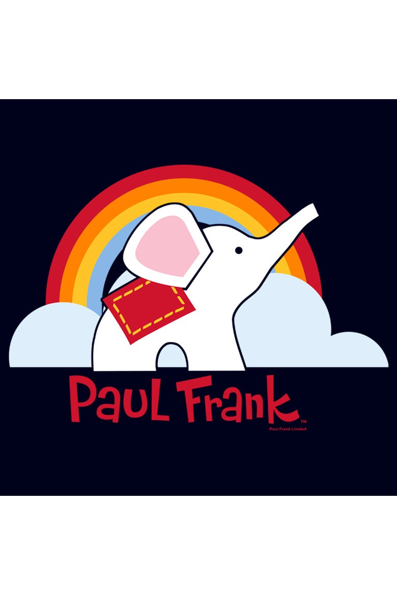 Men's Paul Frank Ellie Rainbow Graphic Tee, Alternate, color, Navy Blue