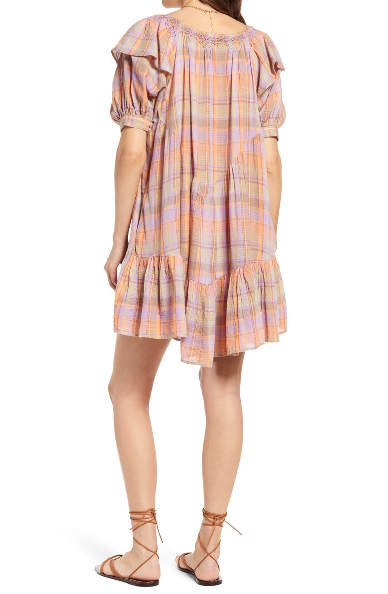 Free People Amelie Plaid Minidress, Alternate, color, 