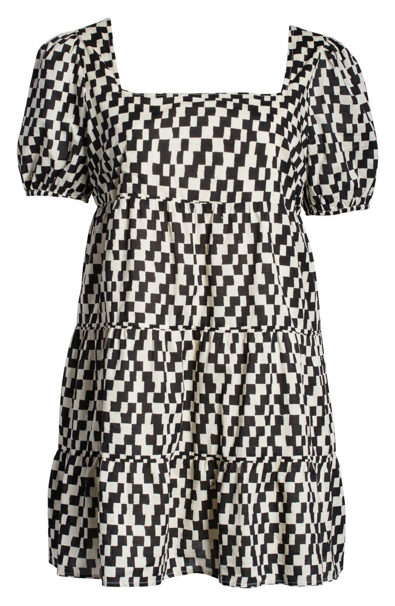 BP. Print Square Neck Shift Dress, Alternate, color, 