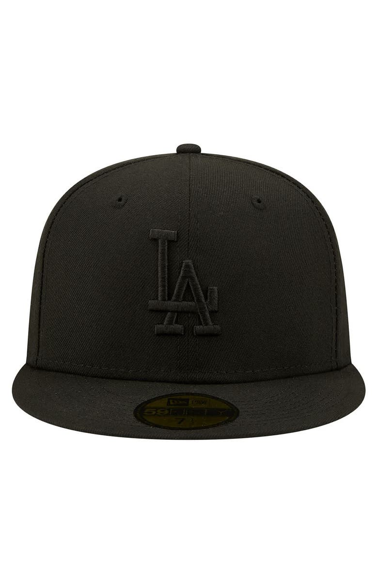 New Era Men's New Era Black Los Angeles Dodgers 2024/25 Back to Back Champions Circle Side Patch Fitted 59FIFTY Hat, Alternate, color, Black