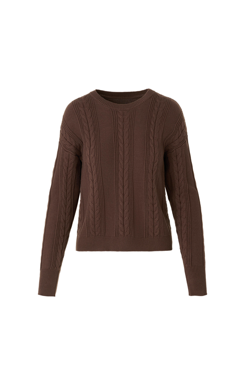 By Tess Collection Fanny Sweater In Brown
