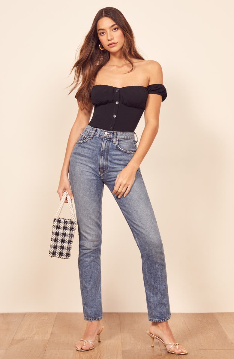 Reformation Honor Off the Shoulder Top, Alternate, color, 