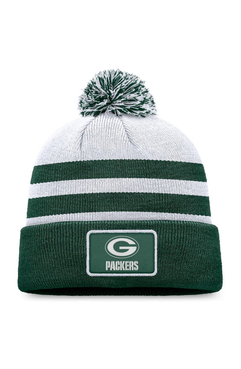 FANATICS Men's Fanatics Branded Green Green Bay Packers Cuffed Knit Hat with Pom, Main, color, 