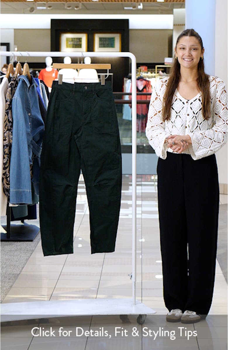High Waist Barrel Leg Pants, sales video thumbnail