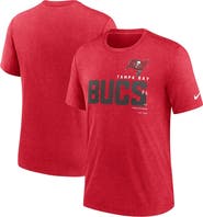 Nike Men's Nike Heather Red Tampa Bay Buccaneers Team Tri-Blend T-Shirt