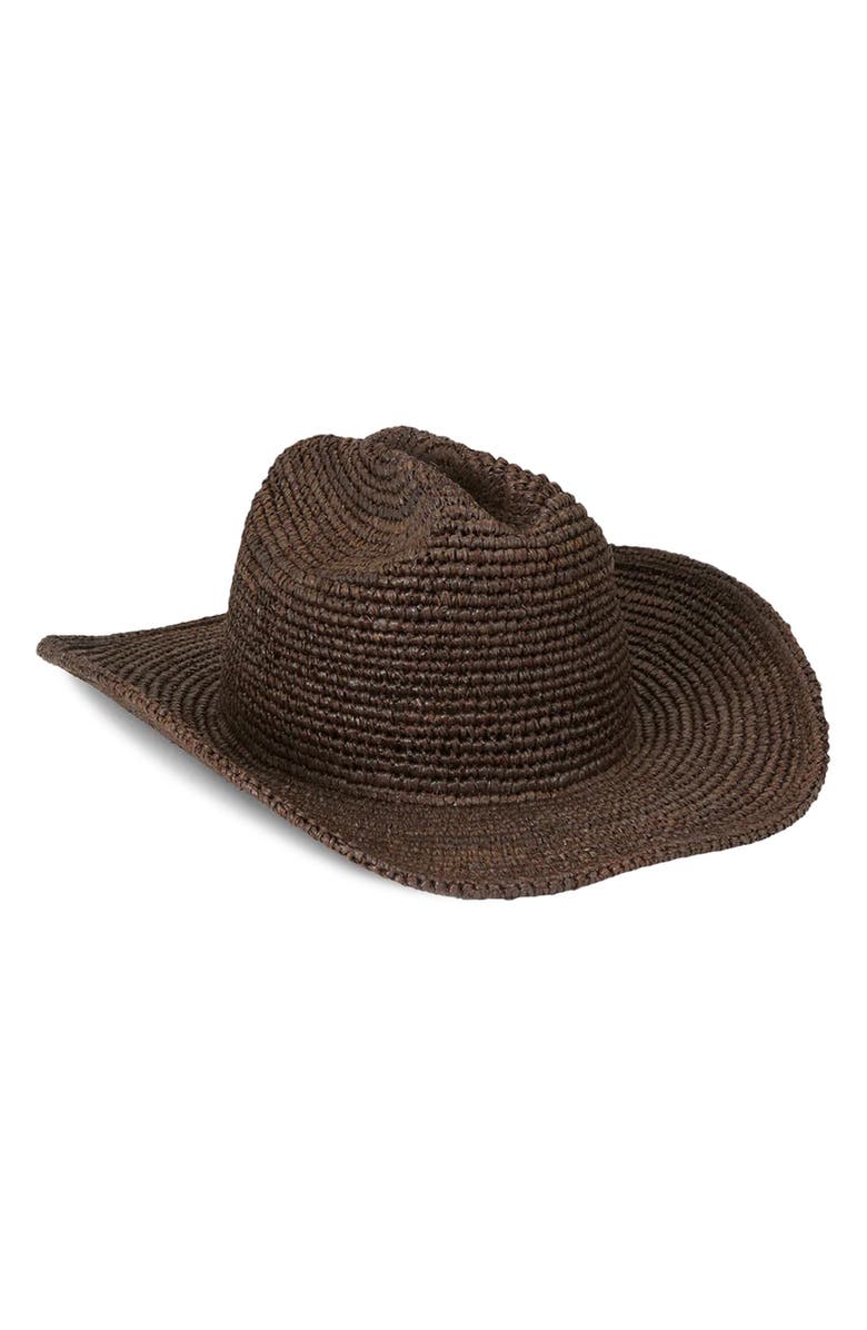 Lack of Color Raffia Cowboy Hat, Main, color, Coco