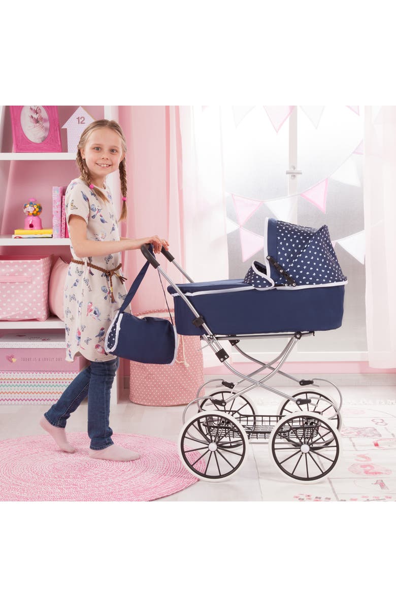 Bayer Design Classic Deluxe Pram Blue
White Includes Shoulder Bag, Alternate, color, Blue