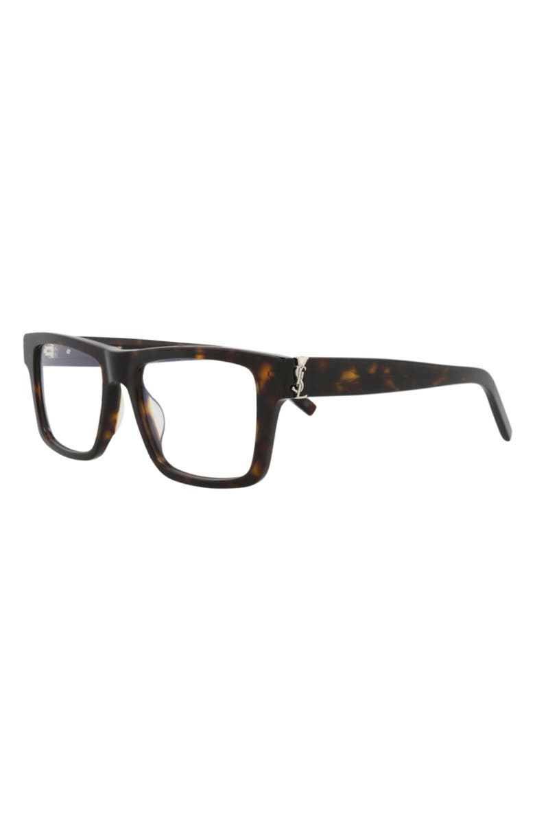 Saint Laurent 52mm Square Optical Frames, Alternate, color, 