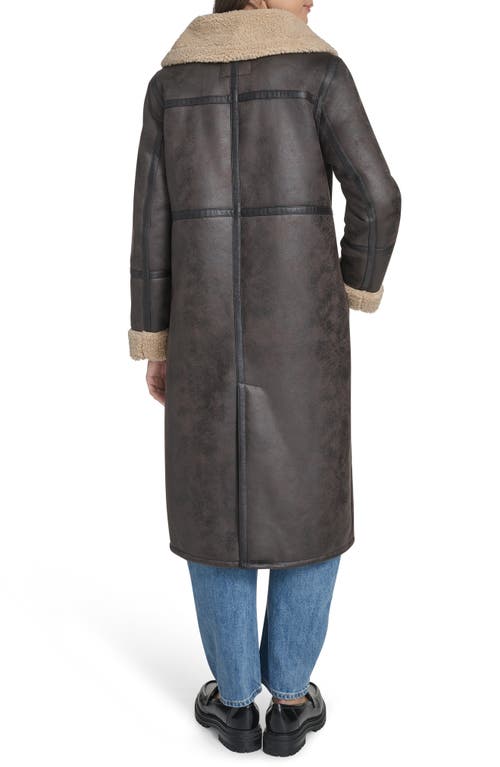 Levi's Faux Shearling Coat In Brown